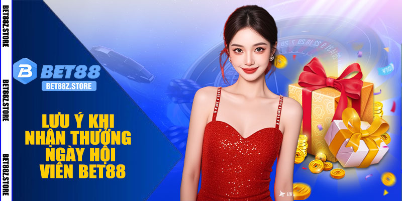 Lưu Ý Khi Nhận Thưởng Ngày Hội Viên BET88